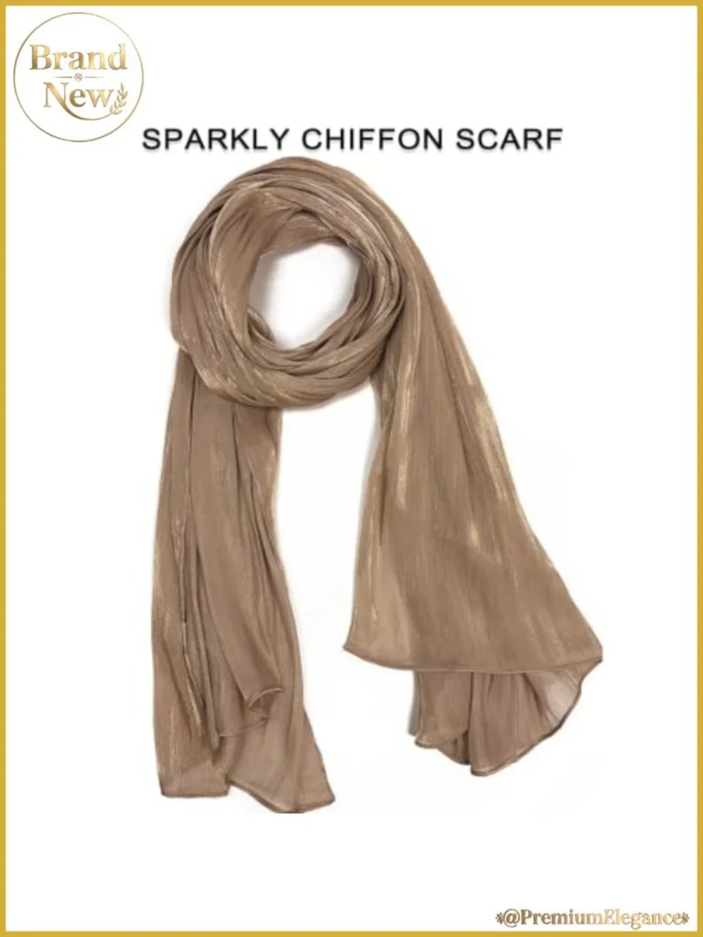 Sparkly Sheer Chiffon Shawl Wrap Scarf for Evening Dress Wedding Party